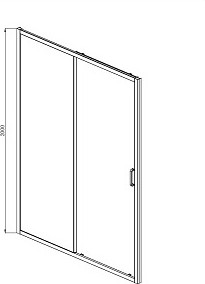 Изображение товара Душевая дверь Aquatek AQ ARI RA 12020CH