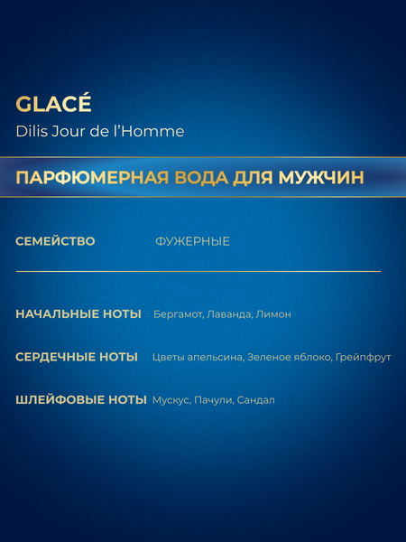 Изображение товара Парфюмерная вода Dilis Parfum Jour de l'Homme Glace (100мл)