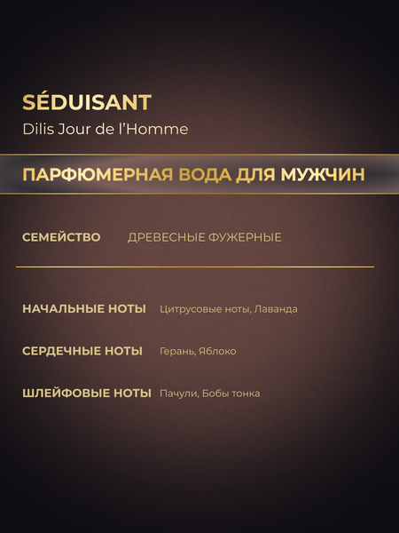 Изображение товара Парфюмерная вода Dilis Parfum Jour de l'Homme Seduisant (100мл)
