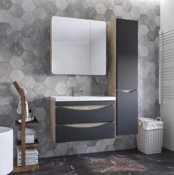 Изображение товара Тумба под умывальник Axus Найроби 60 (бетон)