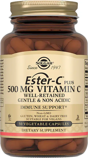 Изображение товара Комплексная пищевая добавка Solgar Эстер-С плюс Витамин С 500мг (100 капсул)