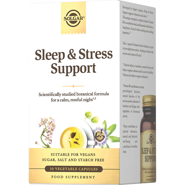 Изображение товара Комплексная пищевая добавка Solgar Сон и ночной стресс-контроль (30 капсул)