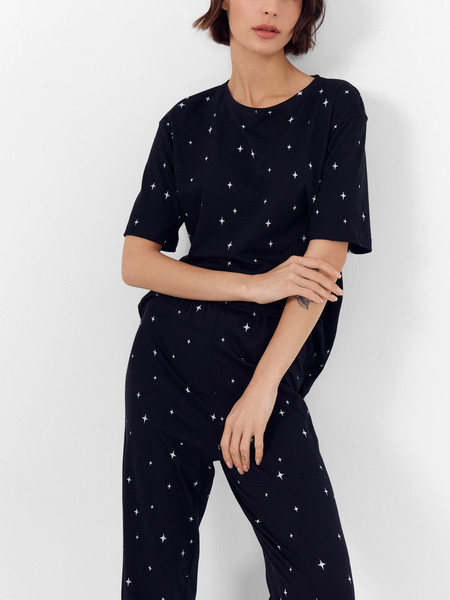 Изображение товара Пижама Mark Formelle 592559 (р.164/170-84-90, звездная россыпь на черном)