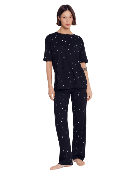 Изображение товара Пижама Mark Formelle 592559 (р.164/170-84-90, звездная россыпь на черном)