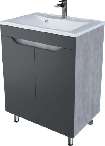 Изображение товара Тумба под умывальник Axus Фламини 65 (цемент)