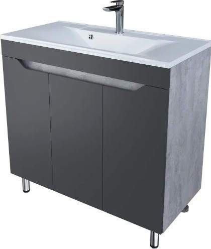 Изображение товара Тумба под умывальник Axus Фламини 90 (цемент)