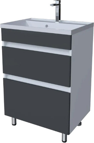 Изображение товара Тумба под умывальник Axus Ромеро 60 (графит матовый)