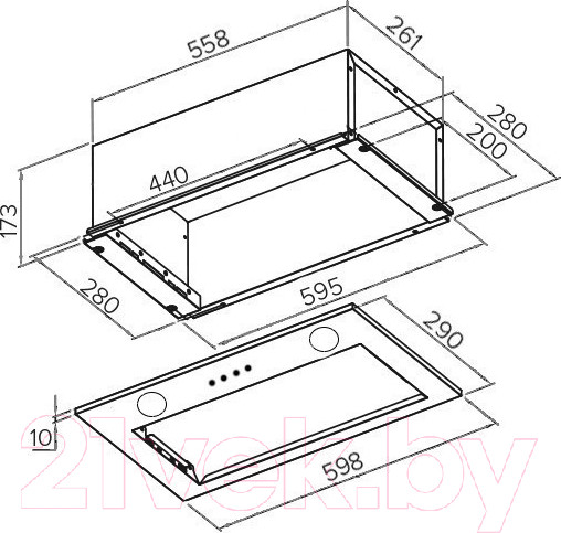 Изображение товара Вытяжка скрытая Germes York (белый)