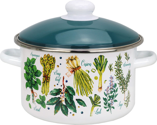 Изображение товара Кастрюля Эмаль Пряные травы 01-Б1612/6М