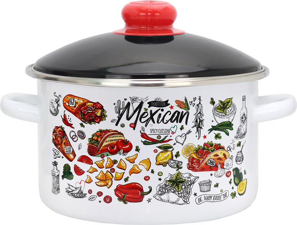 Изображение товара Кастрюля Эмаль Мексика 01-Б1612/6М