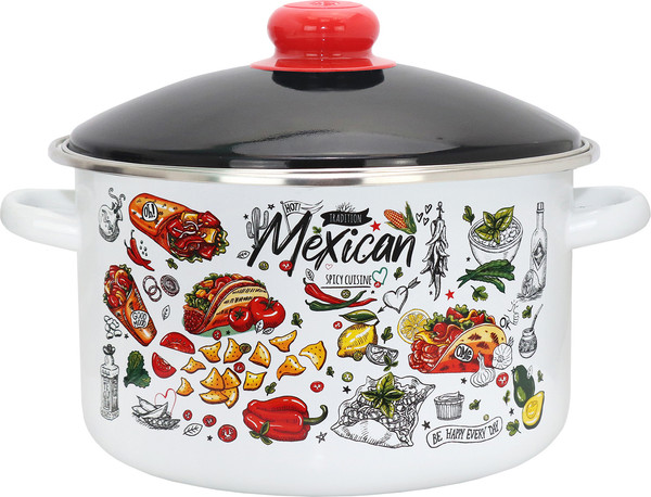 Изображение товара Кастрюля Эмаль Мексика 01-Б1614/6М