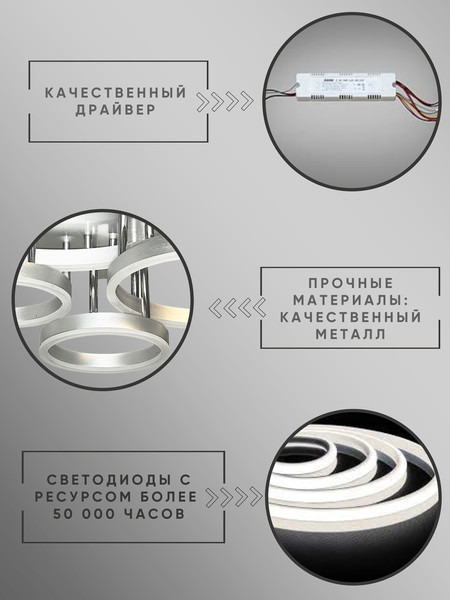 Изображение товара Люстра Aitin-Pro H71217/4C (серебристый)