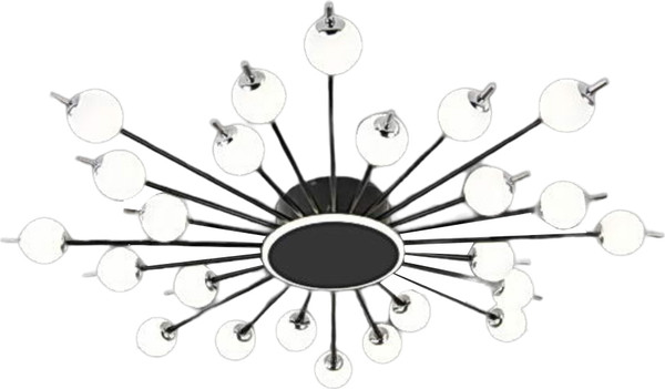 Изображение товара Люстра Aitin-Pro H77117/24+1 (черный/хром)