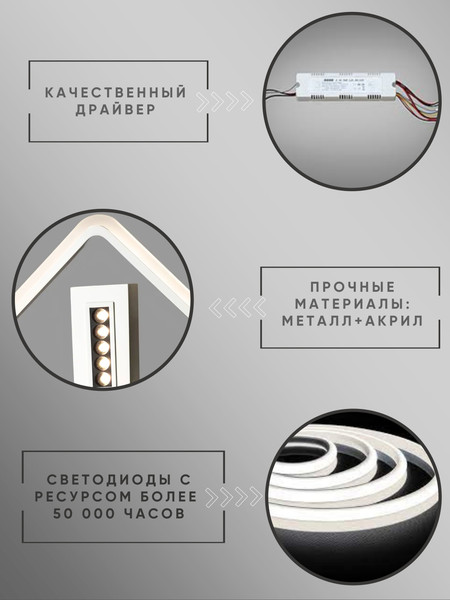 Изображение товара Люстра Aitin-Pro H9335/2 (черный/белый)