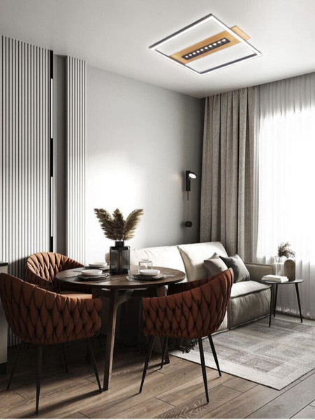 Изображение товара Потолочный светильник Aitin-Pro H9415/400 (черный/дерево)