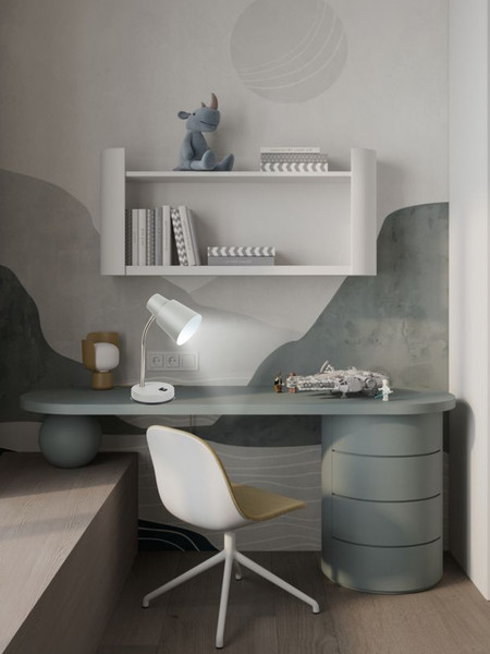 Изображение товара Настольная лампа Aitin-Pro ННБ 04-40-174 / 2031 (серый)