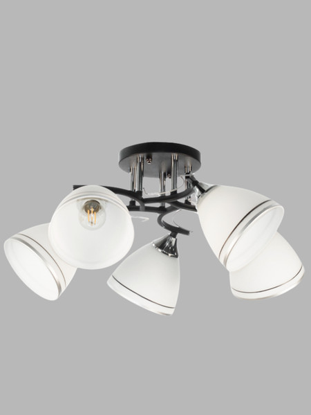 Изображение товара Люстра Aitin-Pro НПБ 02-5x60-101 / 6121/5 (черный/хром)