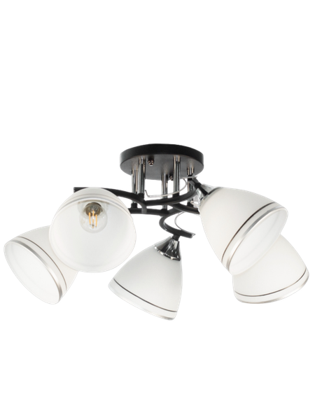 Изображение товара Люстра Aitin-Pro НПБ 02-5x60-101 / 6121/5 (черный/хром)