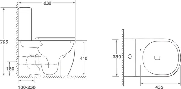 Изображение товара Унитаз напольный Cerutti Vince Tornado / CT10373