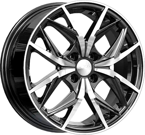 Изображение товара Литой диск SKAD Асти 16x6.5" 4x100мм DIA 56.6мм ET 44мм Алмаз черный