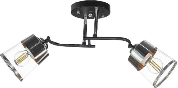 Изображение товара Потолочный светильник Aitin-Pro НПБ 02-2x60-101 / A4343/2 (черный/хром)