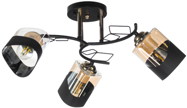 Изображение товара Люстра Aitin-Pro НПБ 02-3x60-101 / K2172/3 (черный/золото)