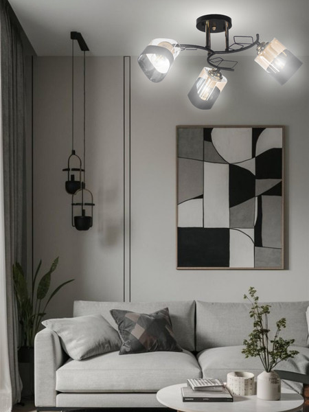 Изображение товара Люстра Aitin-Pro НПБ 02-3x60-101 / K2172/3 (черный/золото)