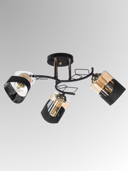 Изображение товара Люстра Aitin-Pro НПБ 02-3x60-101 / K2172/3 (черный/золото)