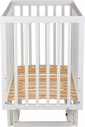 Изображение товара Детская кроватка Polini Kids Simple 341 с маятником / 0003167-04 (белый)