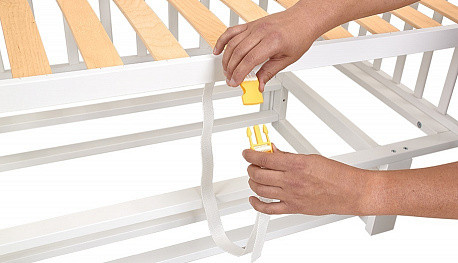 Изображение товара Детская кроватка Polini Kids Simple 341 с маятником / 0003167-04 (белый)