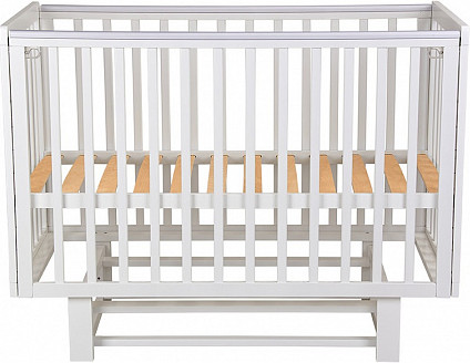 Изображение товара Детская кроватка Polini Kids Simple 341 с маятником / 0003167-04 (белый)