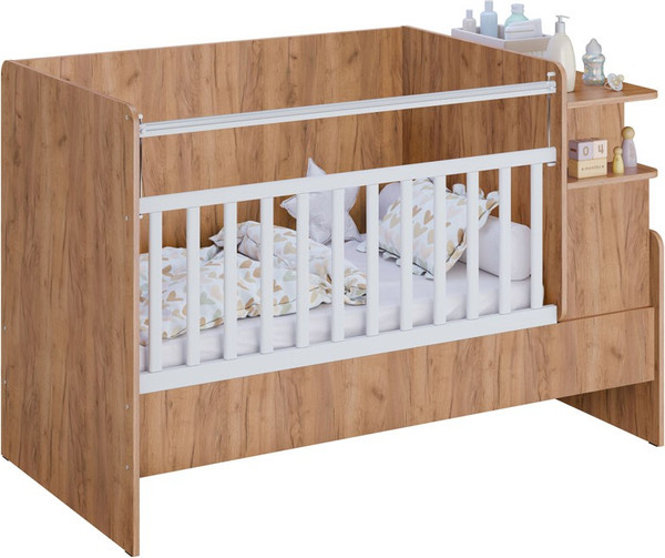 Изображение товара Детская кровать-трансформер Polini Kids Ameli 1150 / 0002759.174 (белый/дуб крафт золотой)