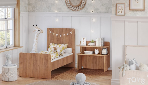 Изображение товара Детская кровать-трансформер Polini Kids Ameli 1150 / 0002759.174 (белый/дуб крафт золотой)