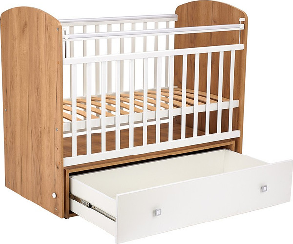 Изображение товара Детская кроватка Фея 750 / 0002551.173 (дуб крафт золотой/белый)