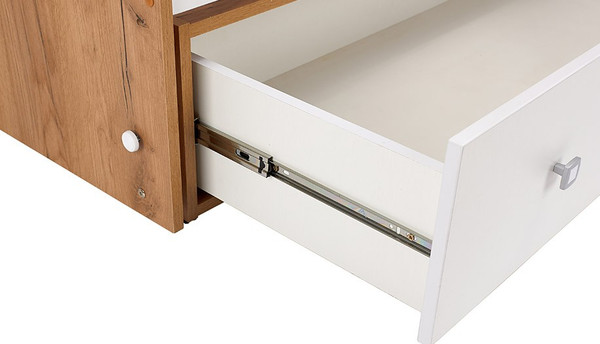 Изображение товара Детская кроватка Фея 750 / 0002551.173 (дуб крафт золотой/белый)