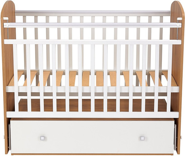 Изображение товара Детская кроватка Фея 750 / 0002551.173 (дуб крафт золотой/белый)