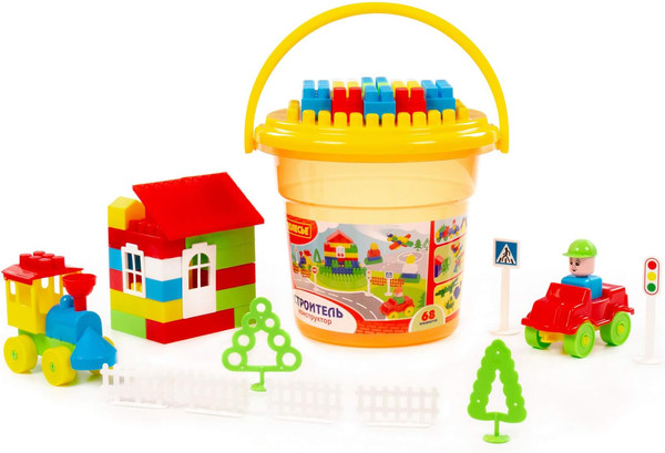 Изображение товара Конструктор Полесье Строитель / 24408 (68эл)
