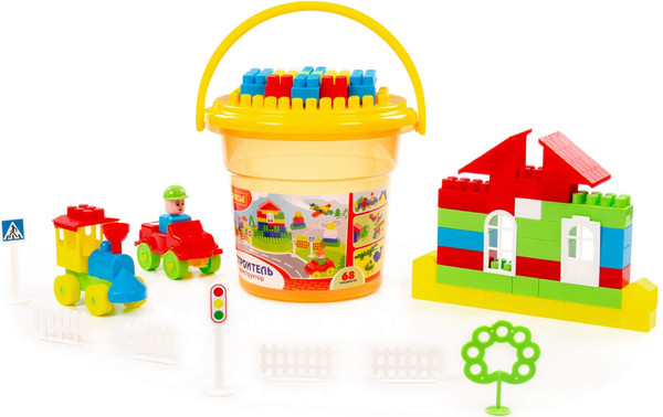 Изображение товара Конструктор Полесье Строитель / 24408 (68эл)