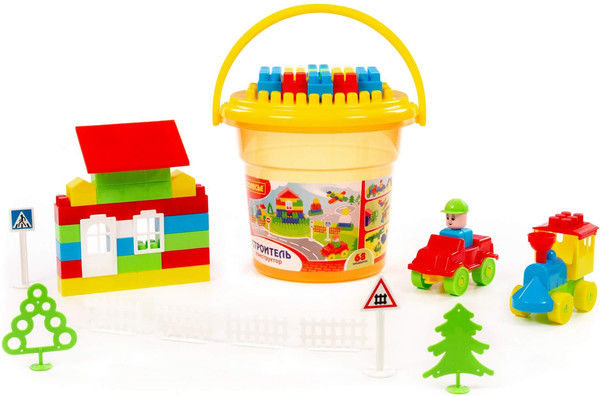 Изображение товара Конструктор Полесье Строитель / 24408 (68эл)