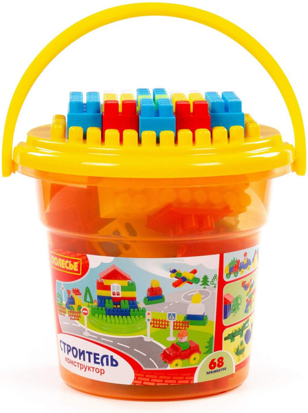 Изображение товара Конструктор Полесье Строитель / 24408 (68эл)