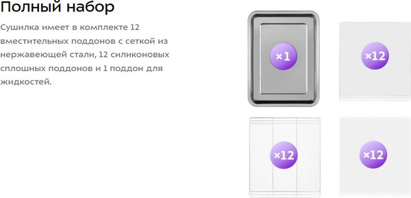 Изображение товара Сушилка для овощей и фруктов Kitfort КТ-4913