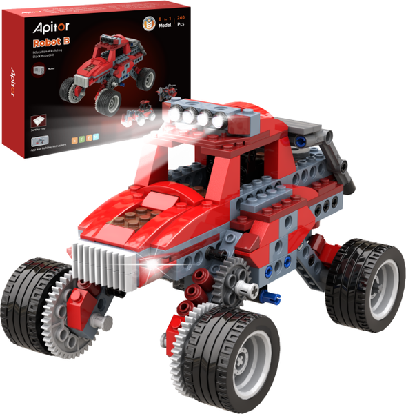 Изображение товара Конструктор электромеханический Apitor Robot B 8 в 1
