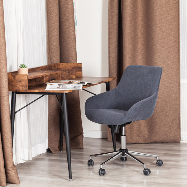 Изображение товара Кресло офисное Tetchair Dublin хром/вельвет (графит)