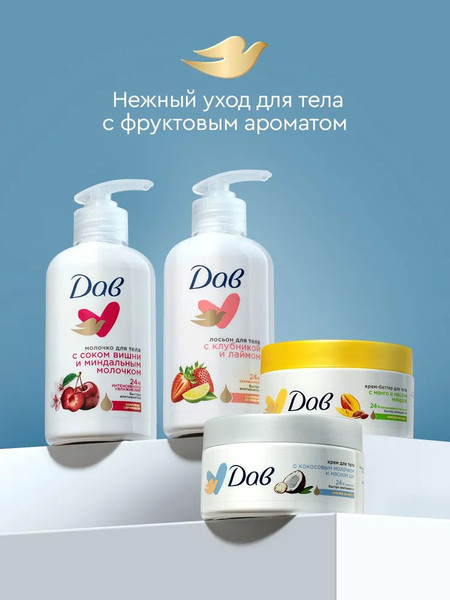 Изображение товара Крем для тела Dove с кокосовым молочком и маслом ши (300мл)