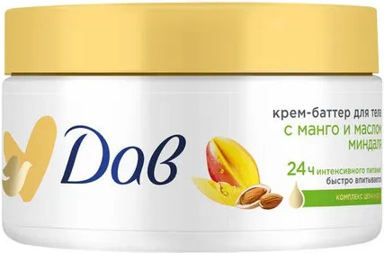Изображение товара Крем для тела Dove с манго и маслом миндаля (300мл)