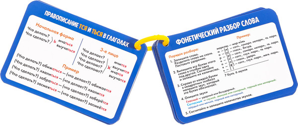 Изображение товара Развивающие карточки Zabiaka IQ Полезные выручалки. 5-6 класс / 10182977, твердая обложка