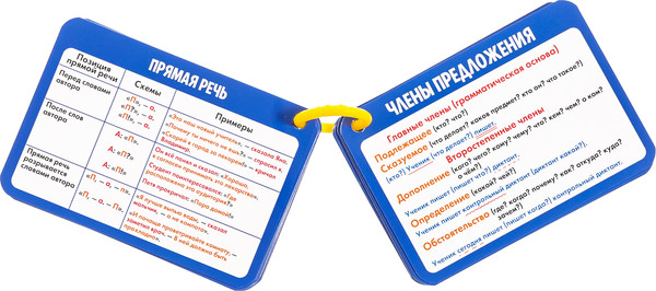 Изображение товара Развивающие карточки Zabiaka IQ Полезные выручалки. 5-6 класс / 10182977, твердая обложка