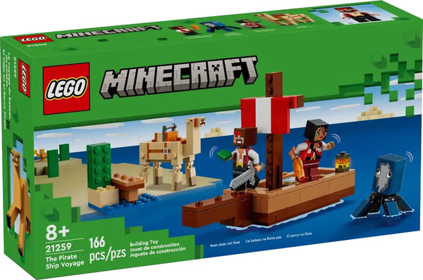 Изображение товара Конструктор Lego Minecraft Путешествие на пиратском корабле 21259