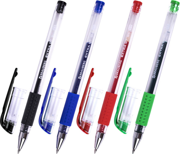 Изображение товара Набор гелевых ручек Brauberg Extra GT / 143923 (4цв)
