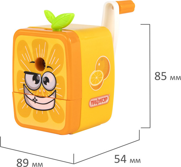 Изображение товара Точилка Пифагор Апельсин / 270426 (оранжевый)